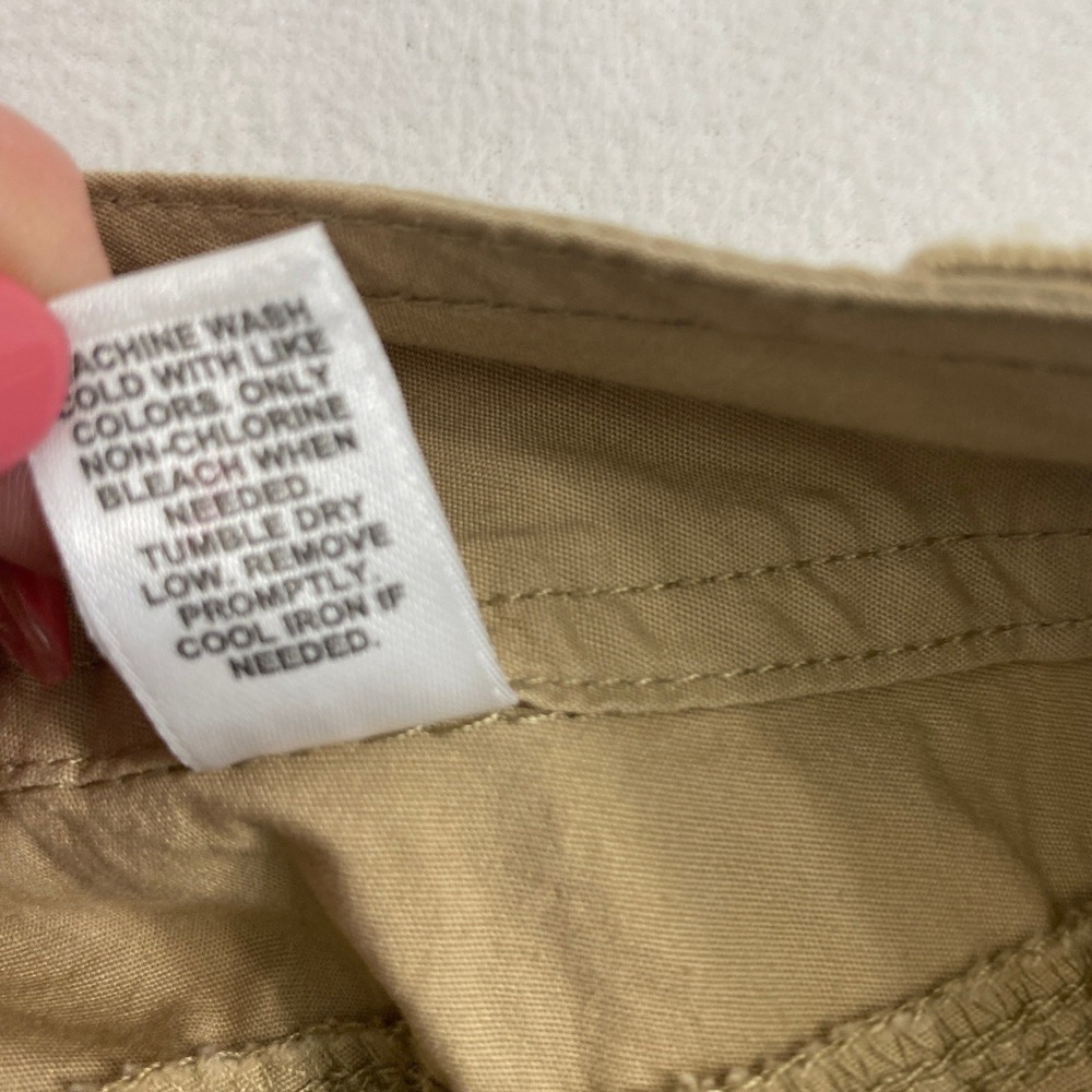 Cato Cargo Capri Pants Womens Plus Size 16W Tan Khaki Utility Crop Mid Rise Gorp - Picture 5 of 13
